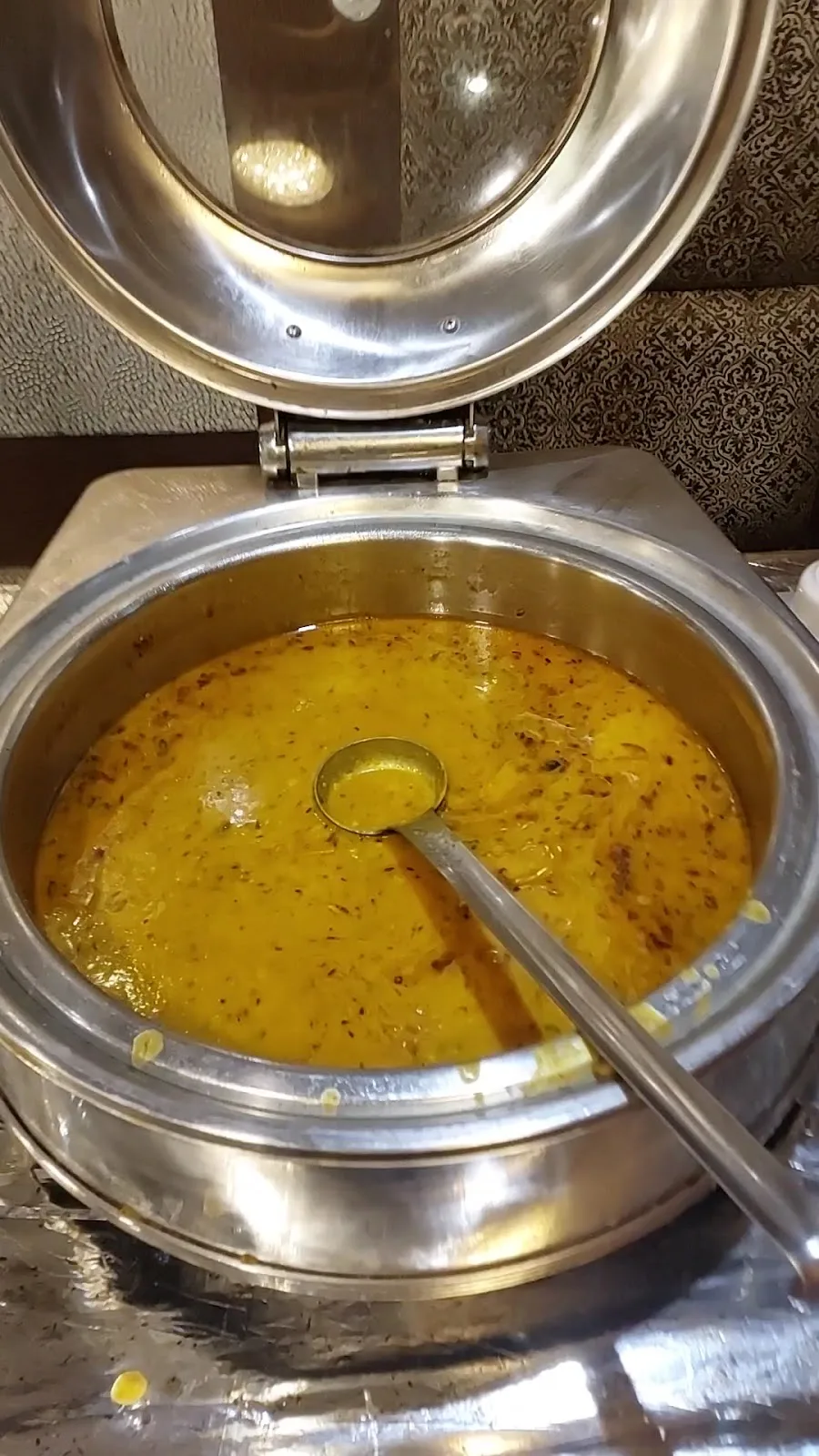 Fresh dal from the buffet